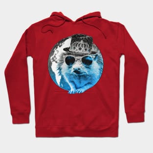 Cyanotype hedgehog aristocrat ready to steal your heart Hoodie